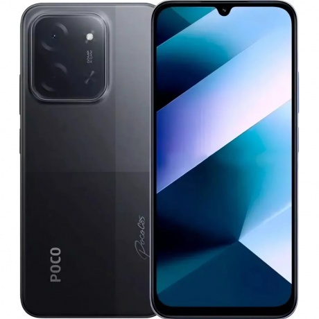 Смартфон Poco C85 RU 6/128Gb Black - фото 1