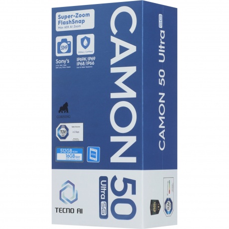 Смартфон Tecno Camon 50 Ultra 5G 8/512Gb Black - фото 16