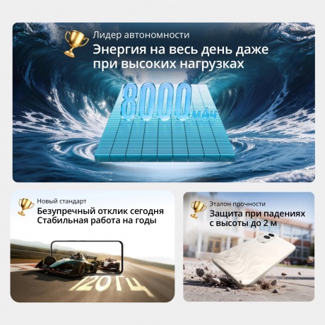 Смартфон Realme C100X 4/256Gb белый - фото 6