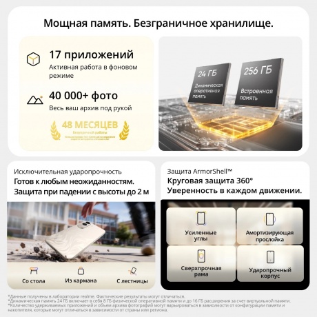 Смартфон Realme C100X 4/256Gb белый - фото 9