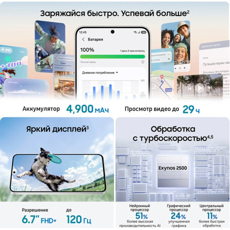 Смартфон Samsung Galaxy S26 FE 8/256GB Black CAU - фото 15