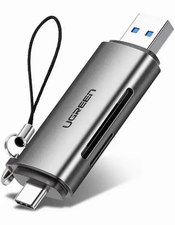 Картридер UGREEN USB-C + USB-A 3.0 для карт памяти TF/SD (50706)