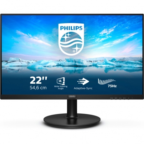 Монитор Philips 22" VA 222V8LA(00/01) - фото 1