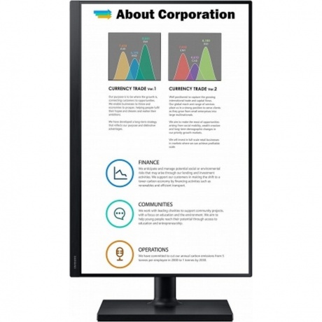 Монитор Samsung 24" F24T450GY черный IPS - фото 8