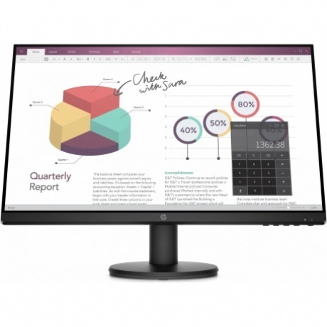 Монитор HP 23.8" P24v черный (64W18AA) - фото 6