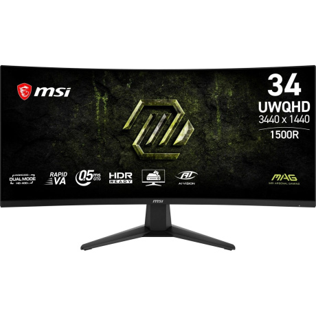 Монитор MSI 34" MAG 346CQDF E20 1500R, (9S6-3DD71M-022) - фото 1