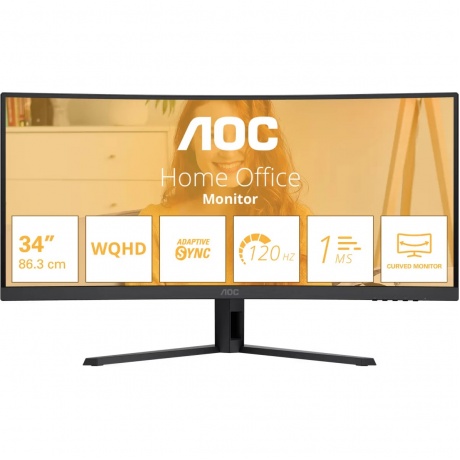 Монитор AOC 34" CU34B3E 1500R, - фото 1