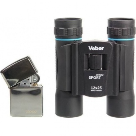 Бинокль Veber Ultra Sport БН 12x25 черный - фото 2