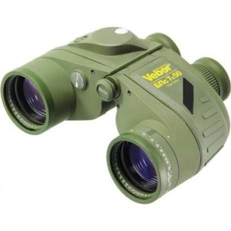 Бинокль Veber БПс 7x50 WP, плавающий, с компасом