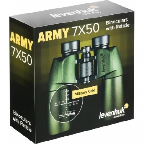 Бинокль Levenhuk Army 7x50 с сеткой - фото 12