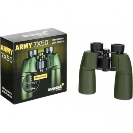 Бинокль Levenhuk Army 7x50 с сеткой - фото 5