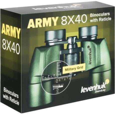 Бинокль Levenhuk Army 8x40 с сеткой - фото 12