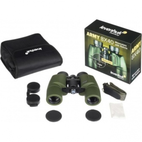 Бинокль Levenhuk Army 8x40 с сеткой - фото 4