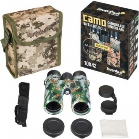 Бинокль Levenhuk Camo Dots 10x42 с сеткой - фото 10