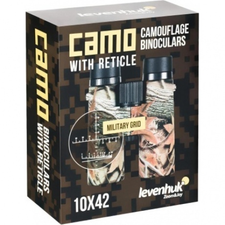 Бинокль Levenhuk Camo Grass 10x42 с сеткой - фото 12