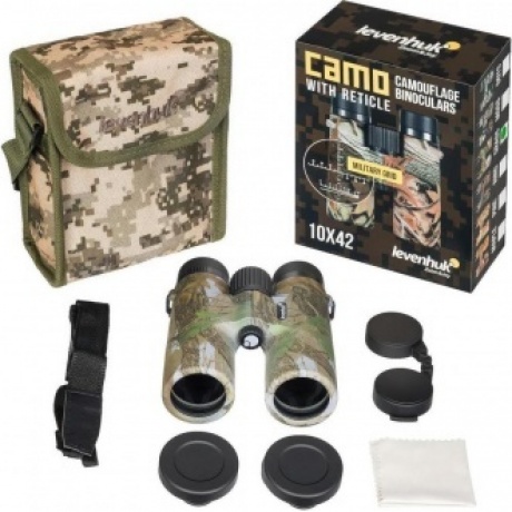 Бинокль Levenhuk Camo Grass 10x42 с сеткой - фото 10