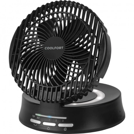 Вентилятор настольный Coolfort CF-2000 скоростей:3 черный