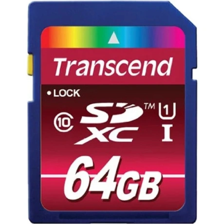 Карта памяти Transcend SDXC UHS-I Card 64GB Class10, 600X
