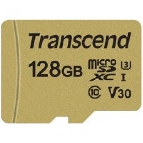 Карта памяти Transcend 128GB UHS-I U3 microSD with  Adapter MLC