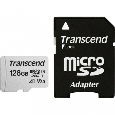 Карта памяти Transcend 128GB UHS-I U3A1 microSD with Adapter