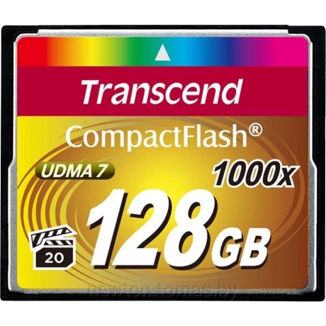 Карта памяти Transcend CompctFlash 128GB (TS128GCF1000) - фото 1