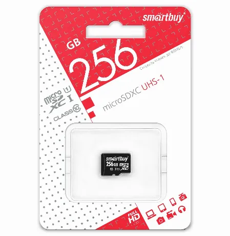 Карта памяти SmartBuy micro SDXC 256Gb Class 10 UHS-I