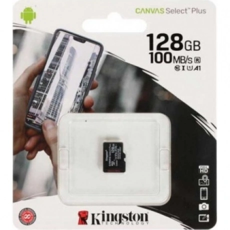 Карта памяти Kingston microSDXC 128Gb Class10 SDCS2/128GBSP w/o ...