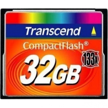Карта памяти CompactFlash Card 32GB 133X Transcend - фото 1