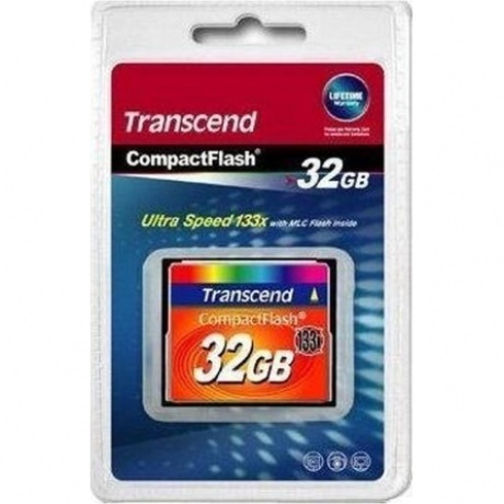 Карта памяти CompactFlash Card 32GB 133X Transcend - фото 2