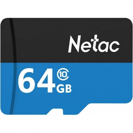 Карта памяти Netac microSD P500 64Gb (NT02P500STN-064G-R) - фото 1