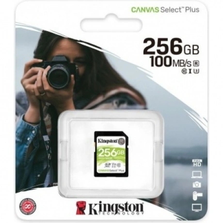 Карта памяти Kingston Canvas 256Gb Select Plus SDXC UHS-I U3 V30...