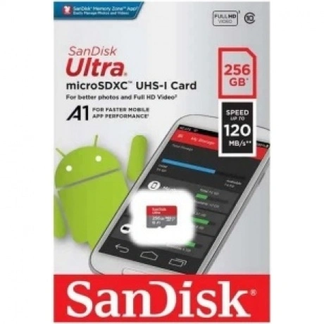 Карта памяти SanDisk MicroSDXC 256GB (SDSQUA4-256G-GN6MN)