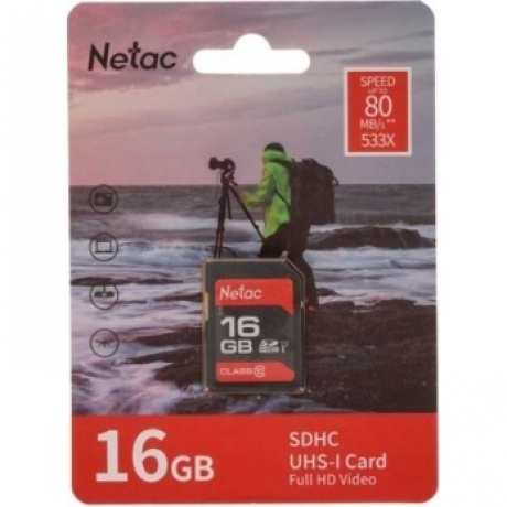 Карта памяти Netac SDHC 16GB P600 (NT02P600STN-016G-R) - фото 2
