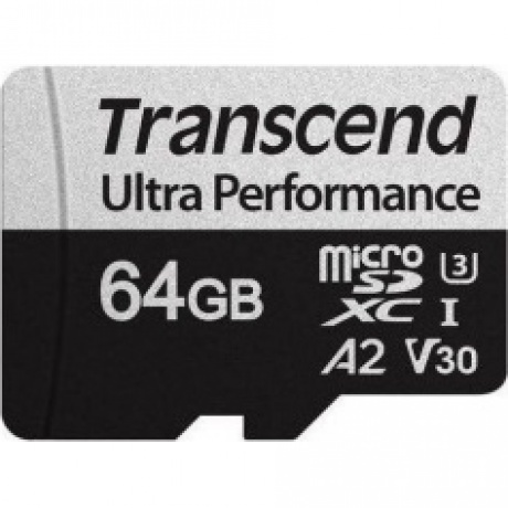 Карта памяти Transcend  microSD 64GB (TS64GUSD340S) w/ adapter - фото 1