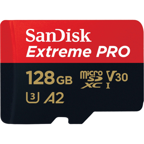 Карта памяти SanDisk Extreme Pro microSD UHS I Card 128GB SDSQXCD-128G-GN6MA - фото 2