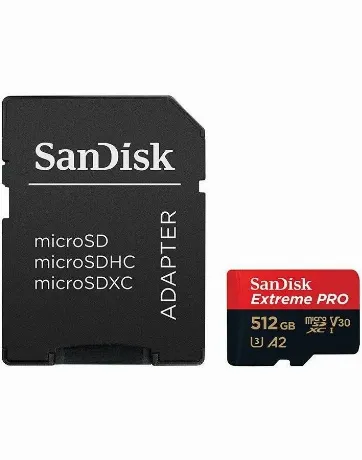Карта памяти Sandisk Extreme Pro microSDXC 512GB + SD Adapter SD...