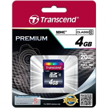 Карта памяти Transcend SDHC 4GB Class 10 (TS4GSDHC10) - фото 2