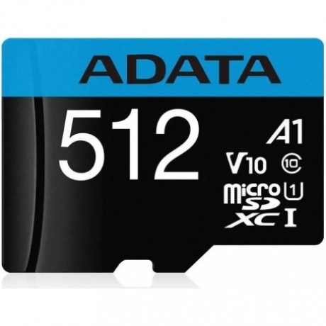 Карта памяти A-Data 512GB Premier microSDXC UHS-I Class 1 (AUSDX512GUICL10A1-RA1) - фото 1
