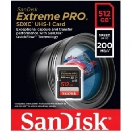 Карта памяти SanDisk 512GB Extreme Pro SDSDXXD-512G-GN4IN - фото 2