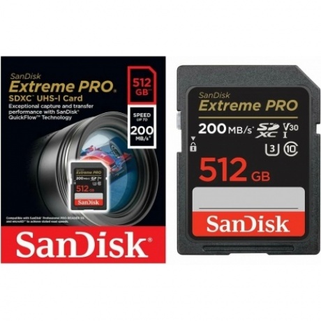 Карта памяти SanDisk 512GB Extreme Pro SDSDXXD-512G-GN4IN - фото 3