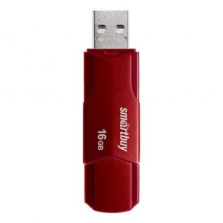 Карта памяти SmartBuy 16GB CLUE Burgundy (SB16GBCLU-BG) - фото 2