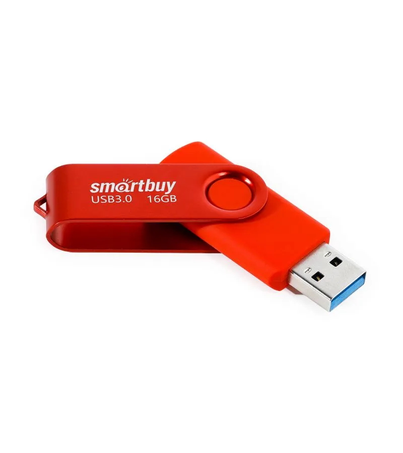Карта памяти SmartBuy 16GB Twist Red 3.0 (SB016GB3TWR) - фото 2