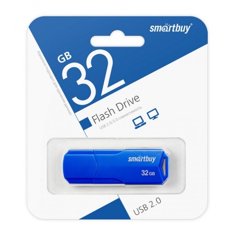 Карта памяти SmartBuy 32GB CLUE Blue (SB32GBCLU-BU) - фото 4
