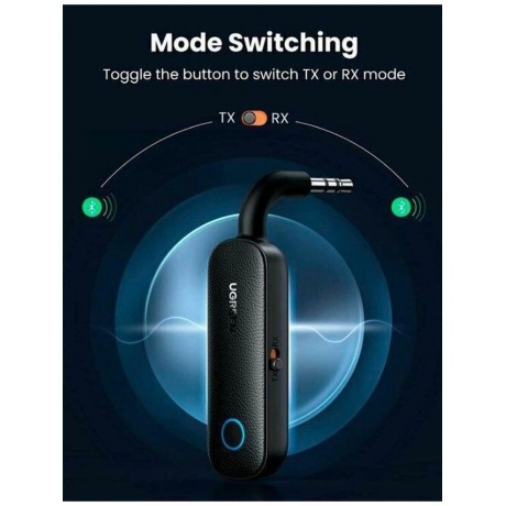 Bluetooth приемник/передатчик UGREEN CM403 (80893) черный - фото 5