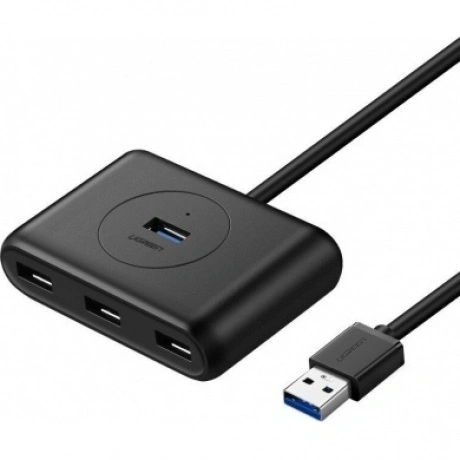 Хаб UGREEN USB концентратор 4 х USB 3.0, 1 м, цвет черный (20291...