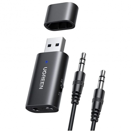 Bluetooth аудио ресивер + трансмиттер UGREEN CM523-60300 Black (60300) - фото 1